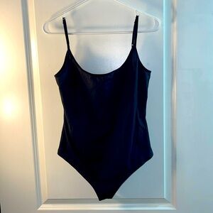 Free People Black Bodysuit Thong w/ Adjustable Straps